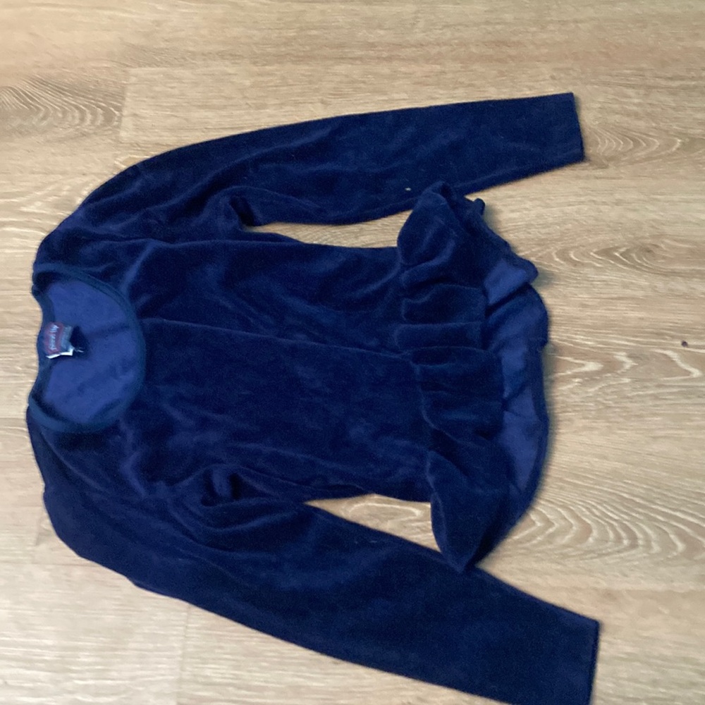 Velvet blue shirt